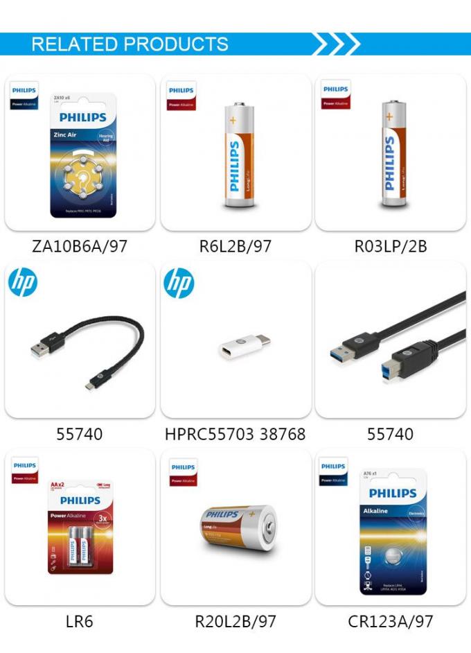 Minicells de prata Philips Battery For Small Devices do lítio CR2032 2