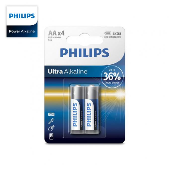 Baterias duradouros extra ultra alcalinas para todo o meados de à bateria alta do tamanho de PHILIPS Ultra Alkaline AA dos dispositivos do dreno