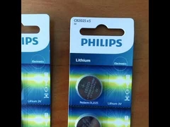 Bateria da pilha do botão do OEM Philips Cr2025 para o controlador remoto do carro