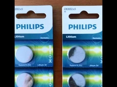 Bateria de prata de Minicells Philips Cr2032 do lítio para dispositivos pequenos