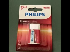 Certificação da bateria seca alcalina 9V 500mAh MSDS de 6LR61P1B/97 PHILIPS