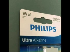 PHILIPS baterias alcalinas diárias de 9 volts para dispositivos que consomem muita energia