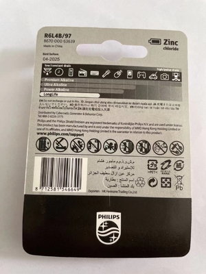 R06 Msds 1.5v Zinc Carbon AA Battery 2900mAh For Remote Control