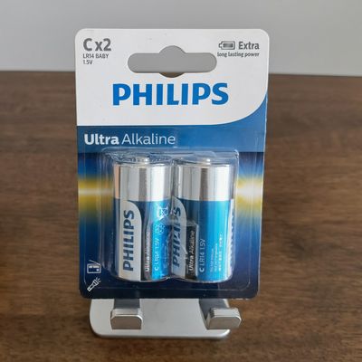 LR14E2B 2C Alkaline Battery 7500mAh PHILIPS Long Lasting Batteries